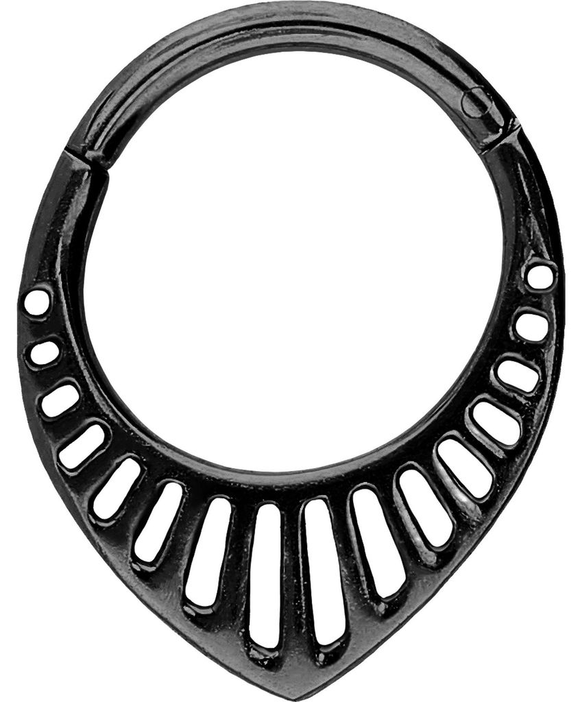 Ohrpiercing, Nasenpiercing, Septum Piercing Chirurgenstahl Segmentring Clicker DESIGN