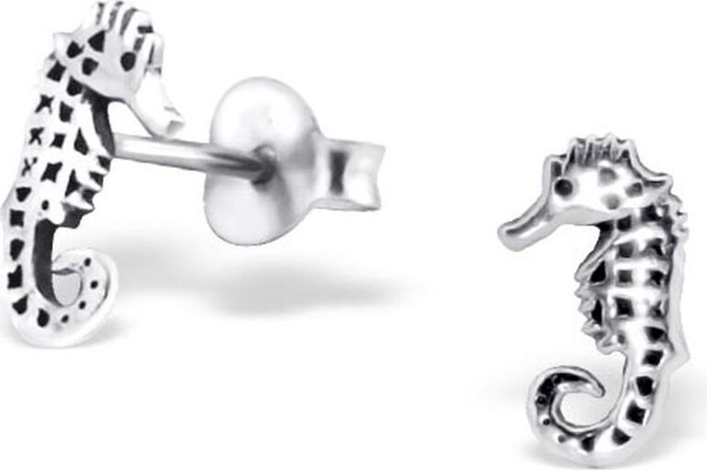 Ohrstecker Seepferdchen aus 925 Silber Kinder