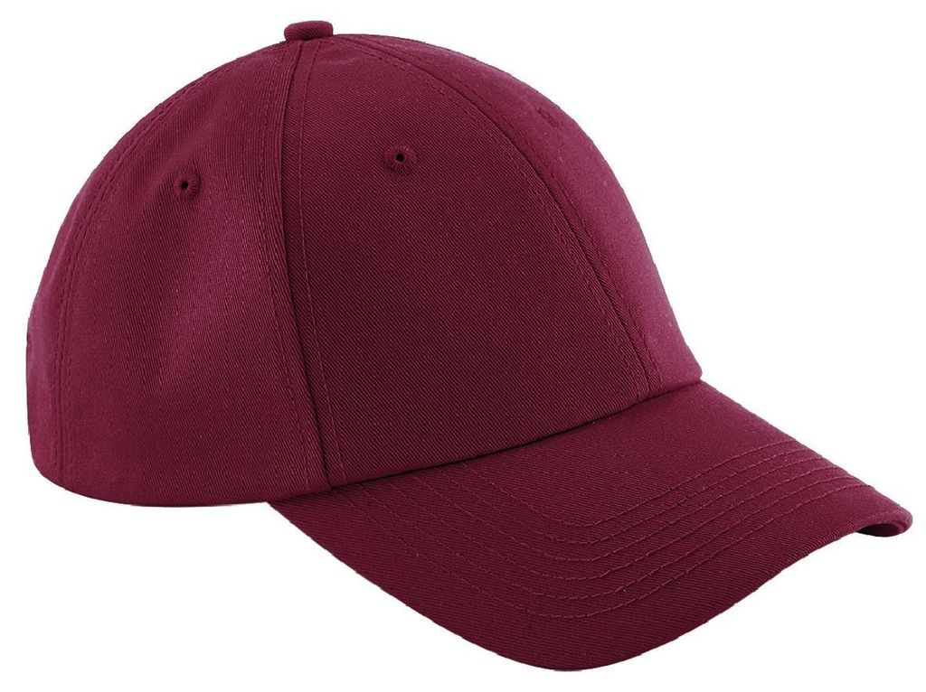 Beechfield Uni Authentic 6 Panel Baseball Kappe FK251 (Einheitsgröße) (Burgunder)