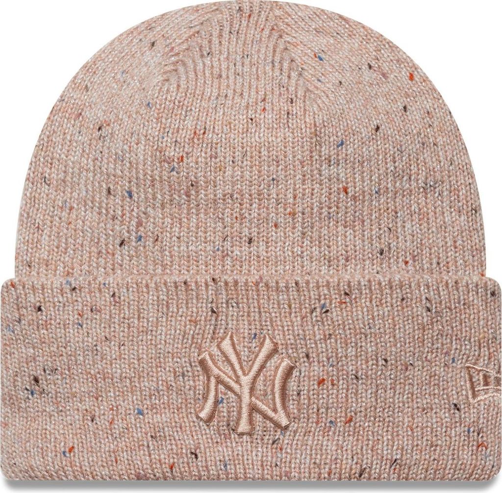 New Era Wintermütze Beanie - GLITTER New York Yankees rosa