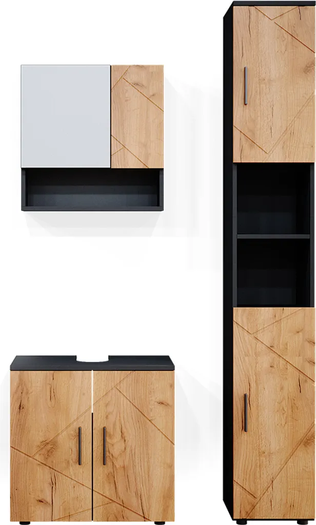 Gagnez de la place avec le meuble de salle de bain Vicco Irma 36809