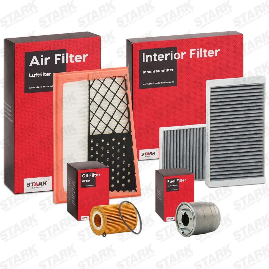 STARK Filterset Inspektionspaket Filtersatz passend für MERCEDES-BENZ C-Klasse Limousine (W204) M-Klasse (W164) R-Klasse (W251, V251) GL (X164)
