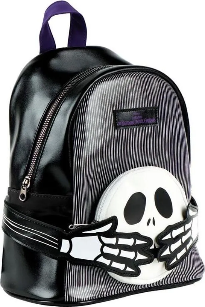 Zaino Jack Skellington Nero e Bianco - Porta la Magia Disney Sempre con Te