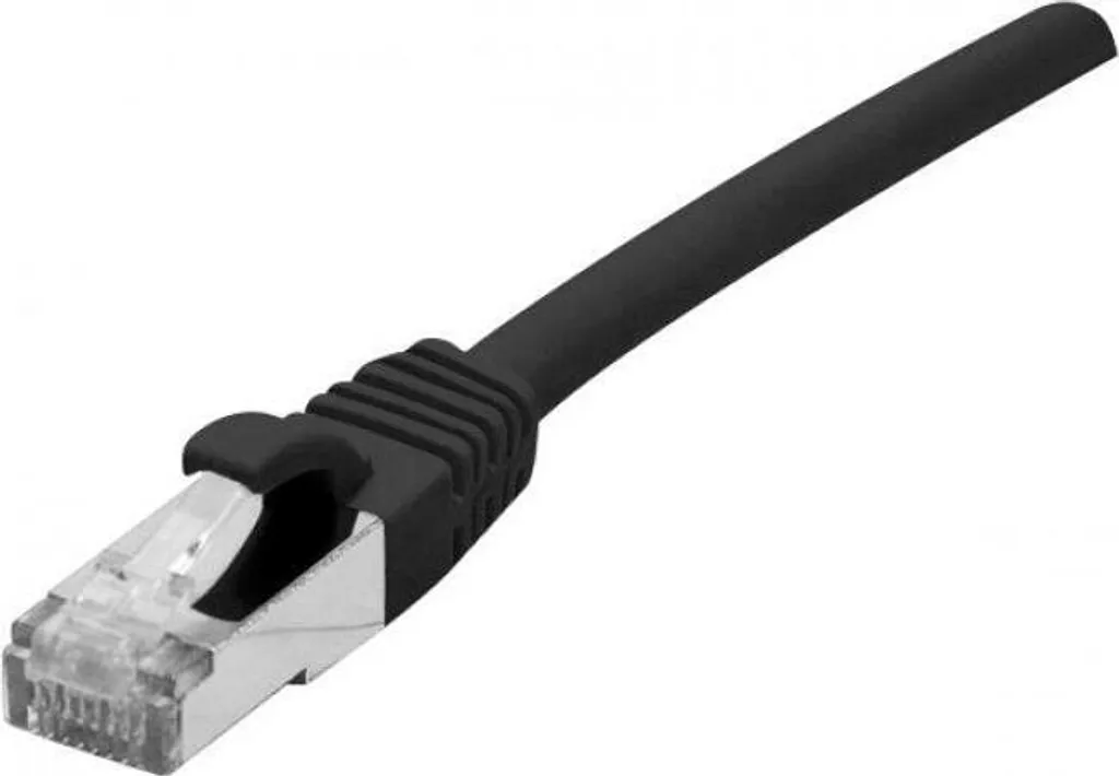 Cavo Ethernet 10m Cat.6A S/FTP Nero 10 Gigabit | Alta Qualità 858654