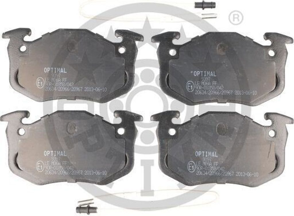 OPTIMAL Bremsbeläge Satz Vorne Bremsklötze für RENAULT TWINGO I (C06) BP-09397