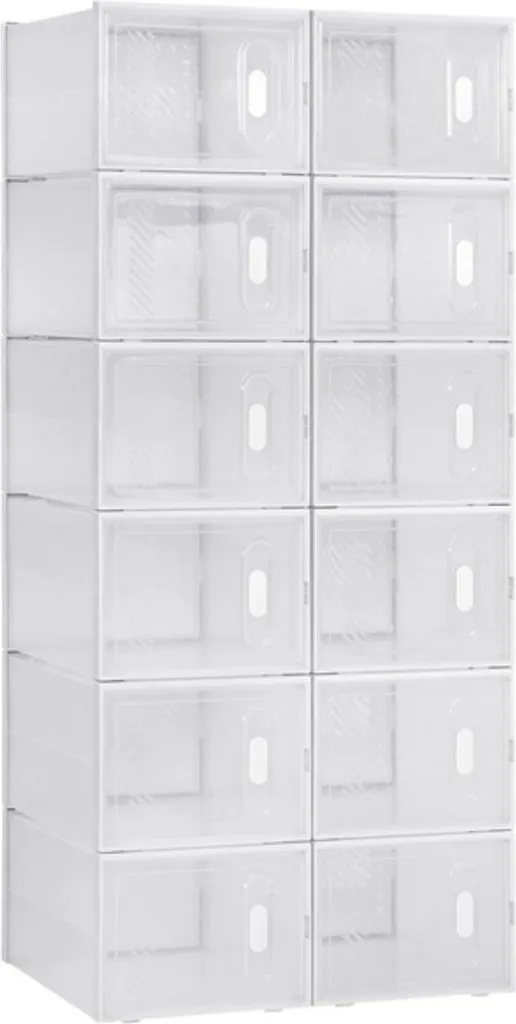Bolt Edge Boîte à Chaussures Transparente - Lot de 12 Sneakerbox Design