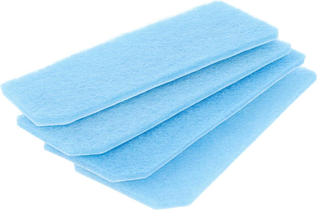 vhbw 4x Staubsaugerfilter kompatibel mit Miele Scout RX-1 Staubsauger - Abluftfilter Blau Weiß