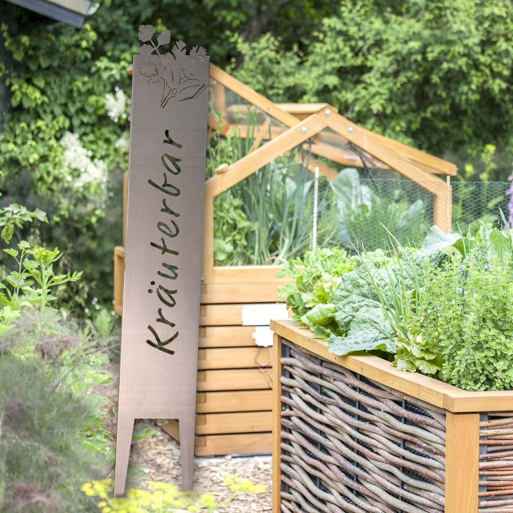 UNUS® Gartenschild Kräuterbar Gartenstecker Kräutergarten Produktbild 4