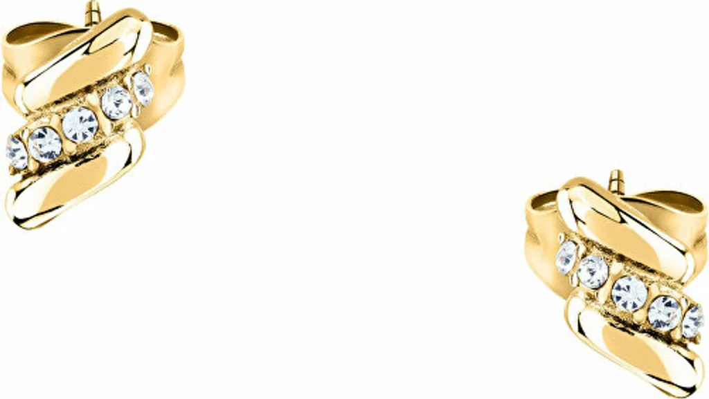 Boucles d'oreilles dorées or fin SAWZ11 pour soirées et mariages