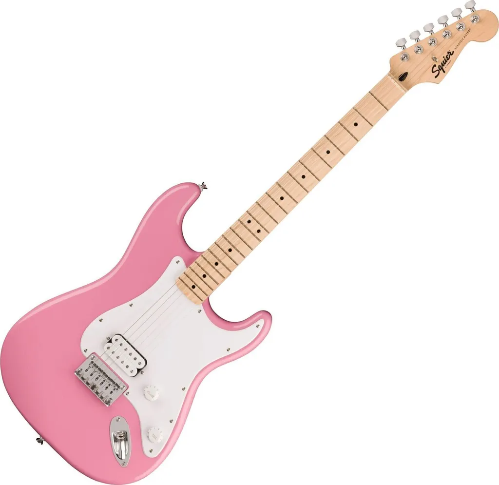 Guitare Électrique Squier Sonic Stratocaster HT H MN Rose Flashy Fender