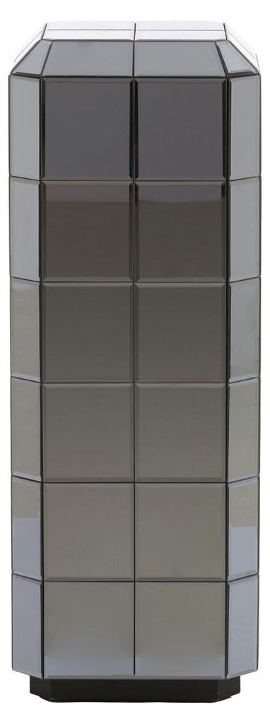Light & Living Säule LUCIANO aus Glas Smoke – 30x30x80 cm Produktbild 