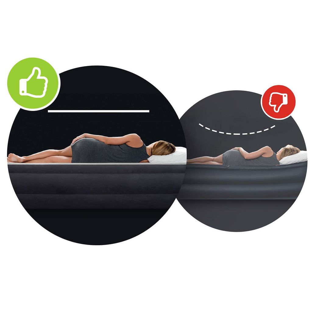 INTEX Doppel-Luftbett 203x152x25 cm + Luftpumpe