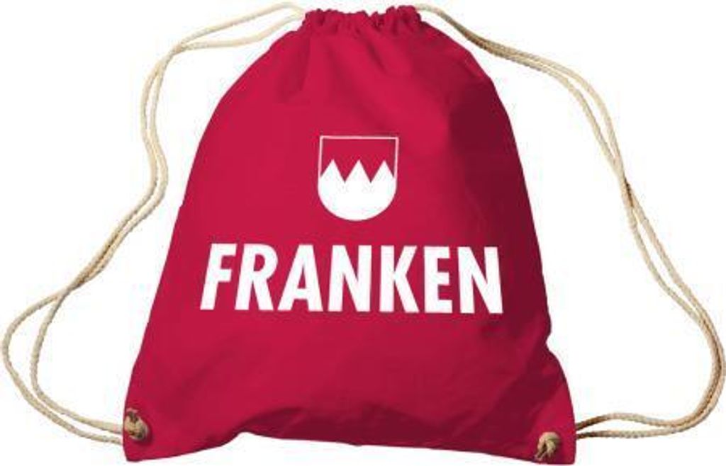 Sporttasche mit Aufdruck - Franken - 65131 - Trend-Bag Turnbeutel Rucksack