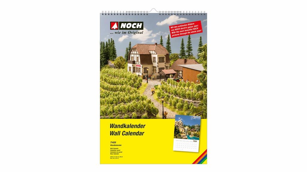 NOCH 71420 NOCH Wandkalender DIN A2 Hochformat
