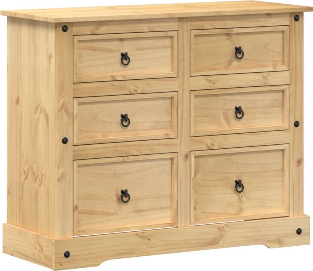 vidaXL Commode Corona 110x43x91 cm pin massif Image du produit 