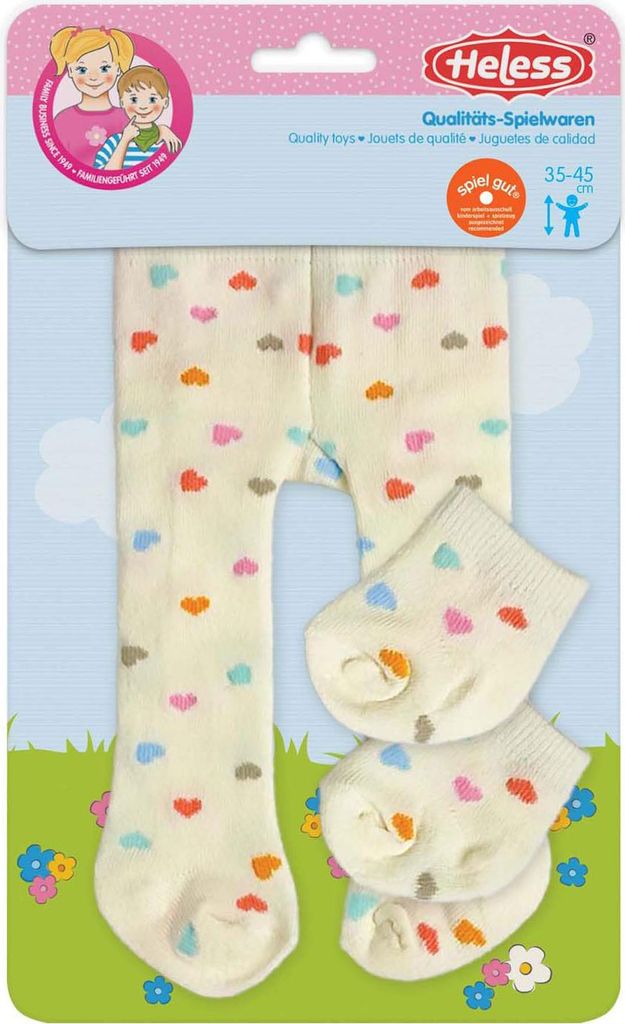 Heless Puppen-Strumpfhose mit Söckchen ''Herz Konfetti'', Produktbild 