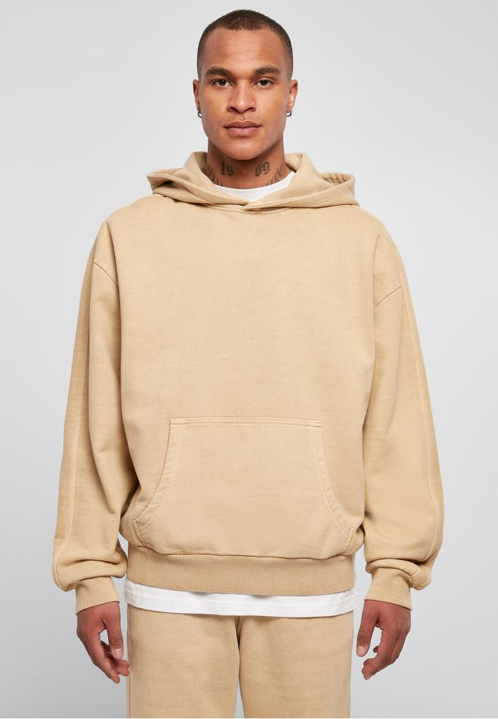 Urban Classics TB4955 | Heavy Terry Garment Dye Hoody Kapuzenpuli Herren - Farbe: unionbeige - Größe: XXL