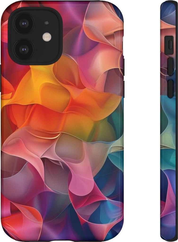 Bunte abstrakte Farbformen – Hülle Kompatibel mit iPhone 12