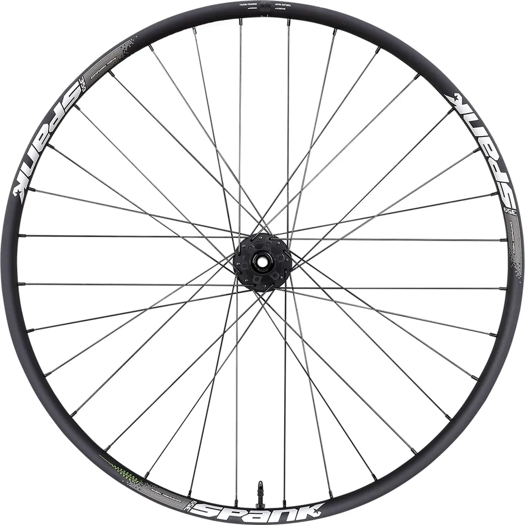 Roue avant VTT 27.5 Spank 350 Boost pour descente et enduro noir