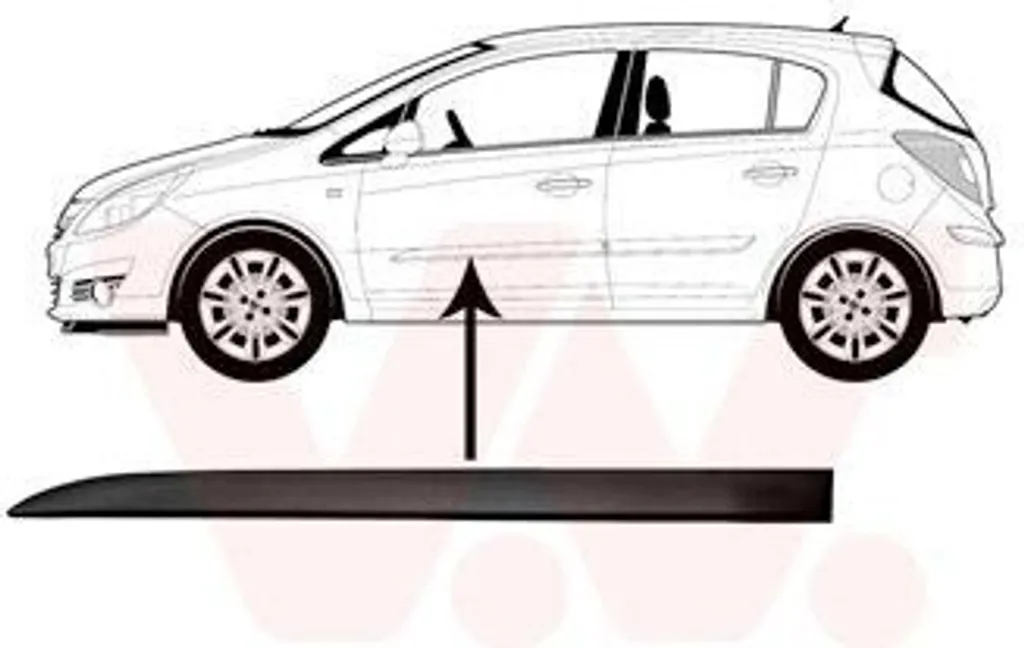 Réparer la porte de votre Opel Corsa D : Baguette Van Wezel 3750423 G