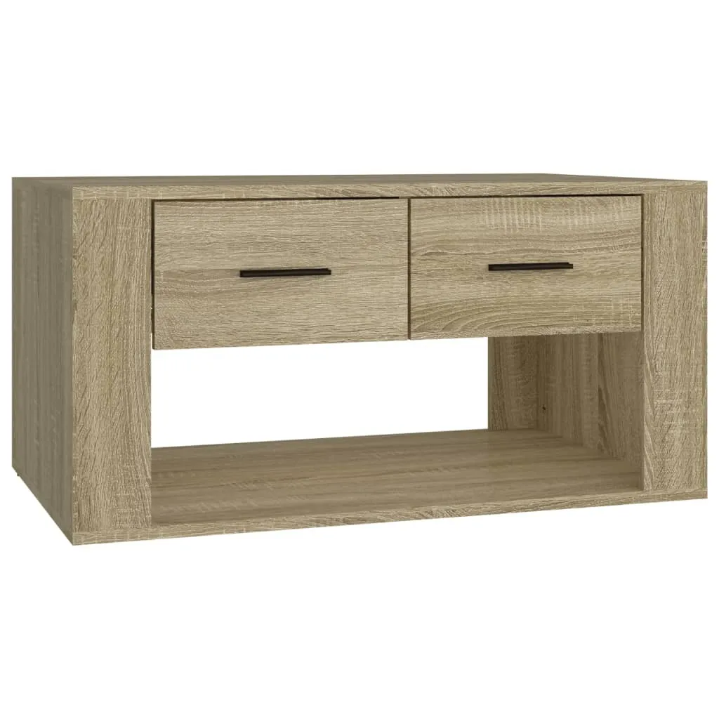 Tavolino in rovere Sonoma 80x50x40 cm Materiale a base di legno