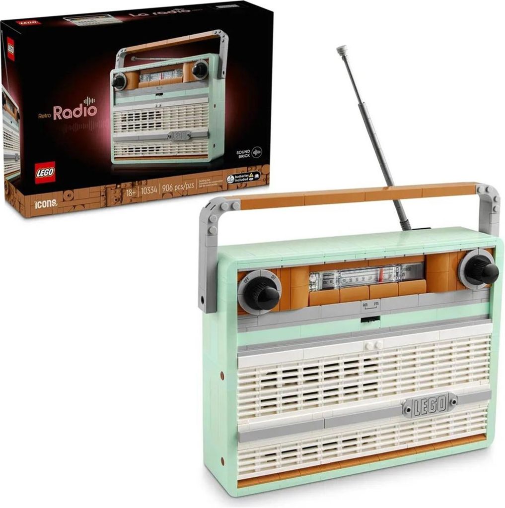 LEGO ICONS 10334 Retro rádio Obrázok produktu 
