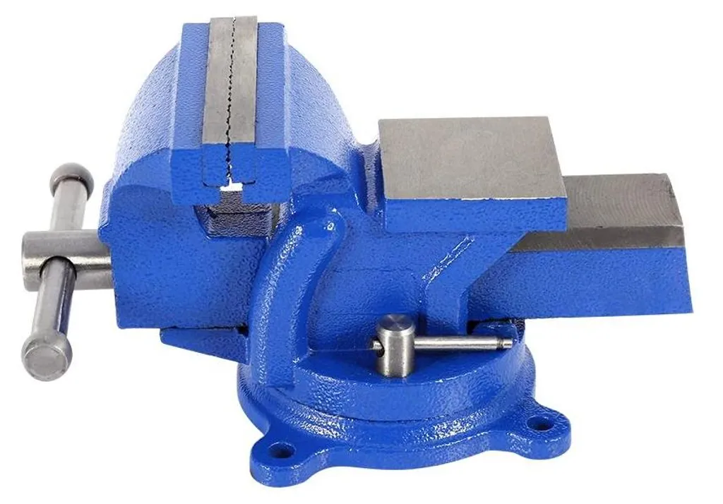 Pince pour banc pivotante 360 degrés en acier bleu haute performance