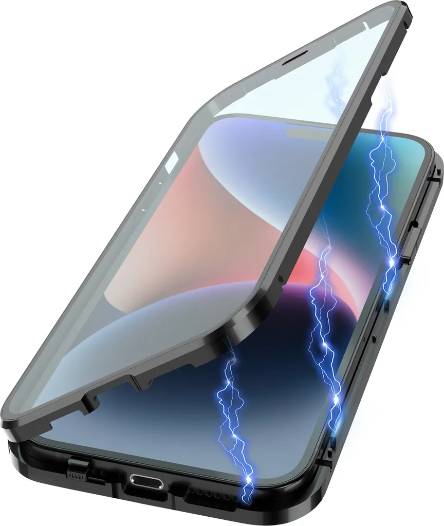 INF Custodia protettiva magnetica per telefono con protezione dello schermo con supporto iPhone 13 Pro