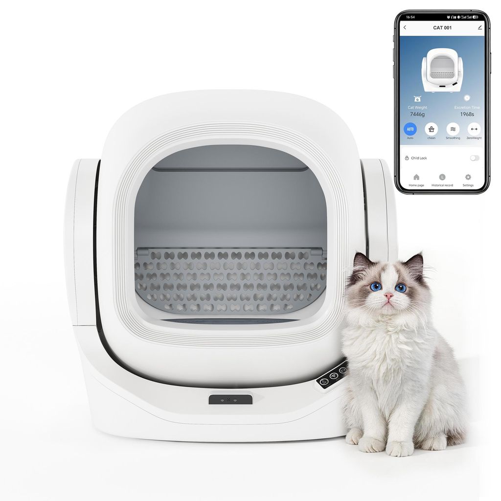 Flieks kattenbak met automatische reinigingsfunctie, Productafbeelding 