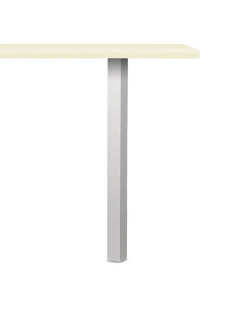 Naber Kreta Pied de Plan de Travail Carré en Aluminium Inox 700 mm
