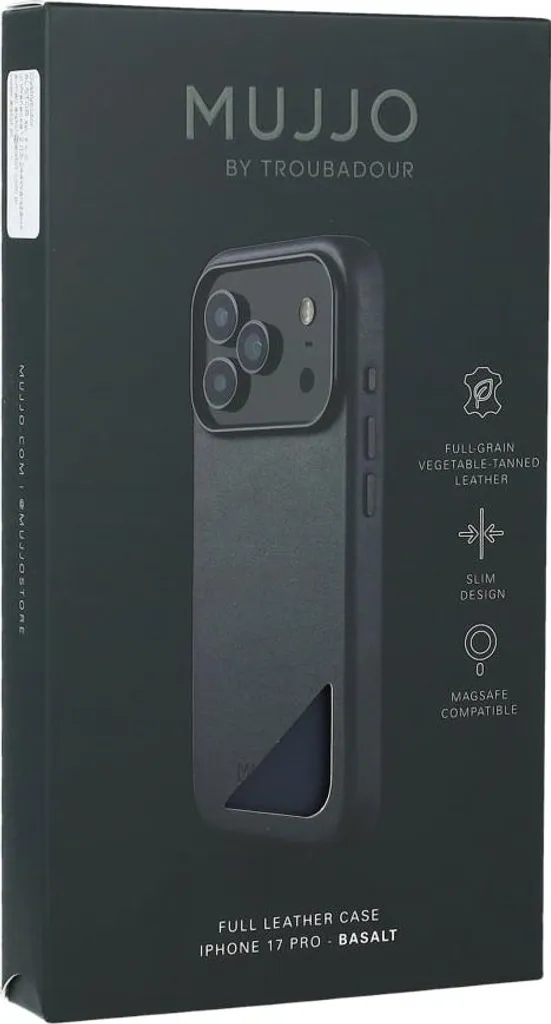 Coque iPhone 17 Pro Mujjo Gris pour un Usage Professionnel Chic - 9