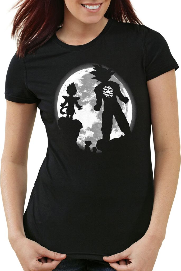 style3 Saiyajin Vollmond Damen T-Shirt anime vegeta son-goku ball, Größe:XL