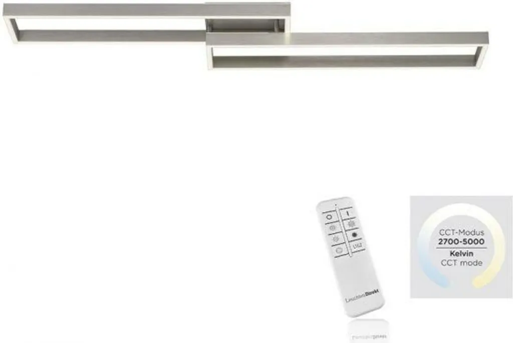 Grand plafonnier LED 40W pour salon et cuisine Neuhaus 6231-55 Acier