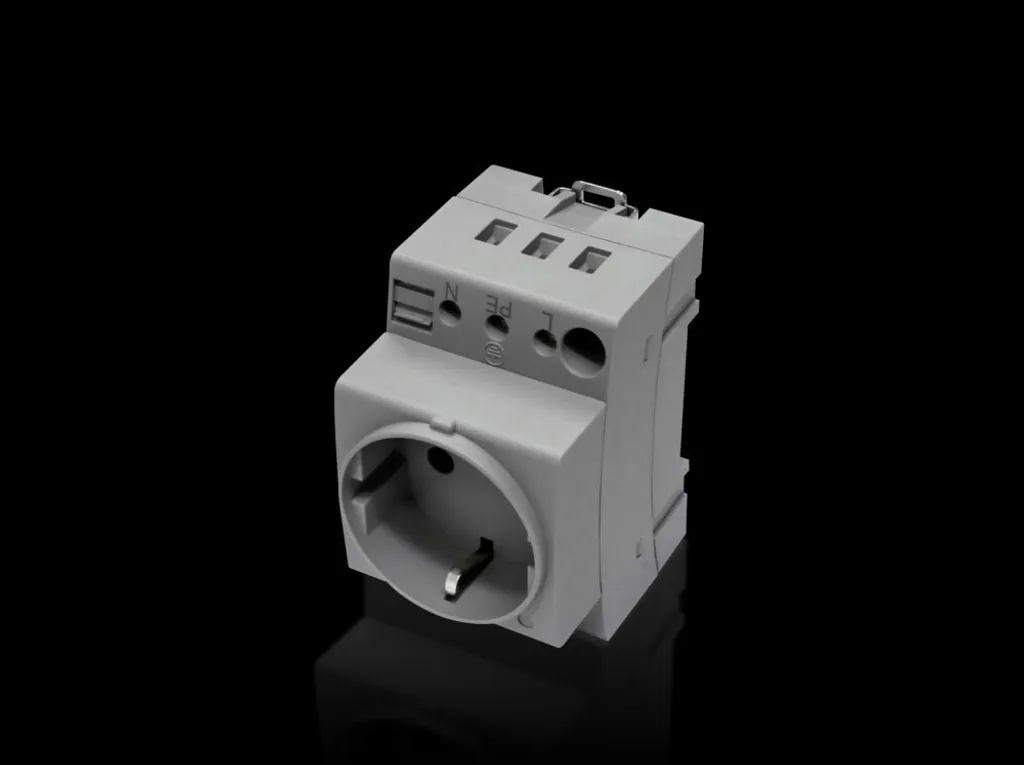 Prise Rail DIN Rittal pour Armoire Électrique - Format Compact 16A