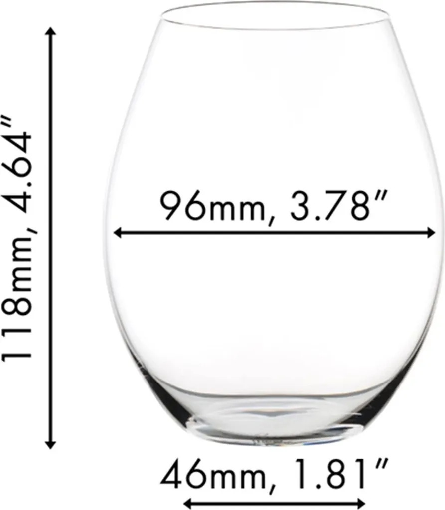 Set 4 Bicchieri Riedel Wine Friendly 004 - Design Senza Stelo 570ml