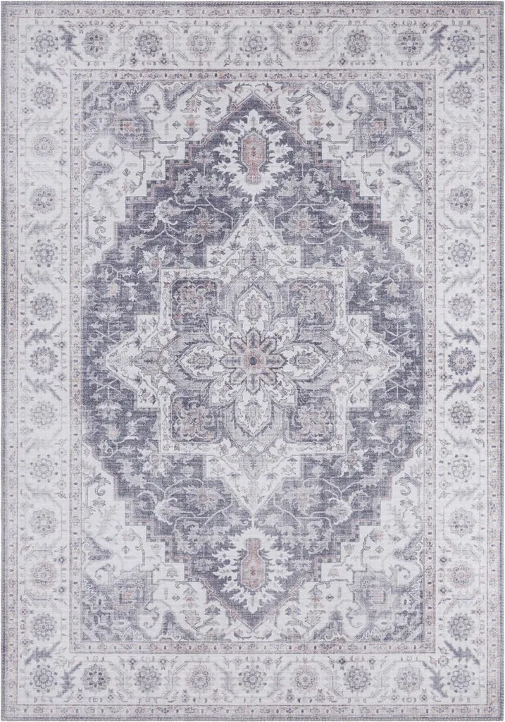 Tapis Durable Anti-Poussière Mauve Rose 80x150 cm - Asmar 104003