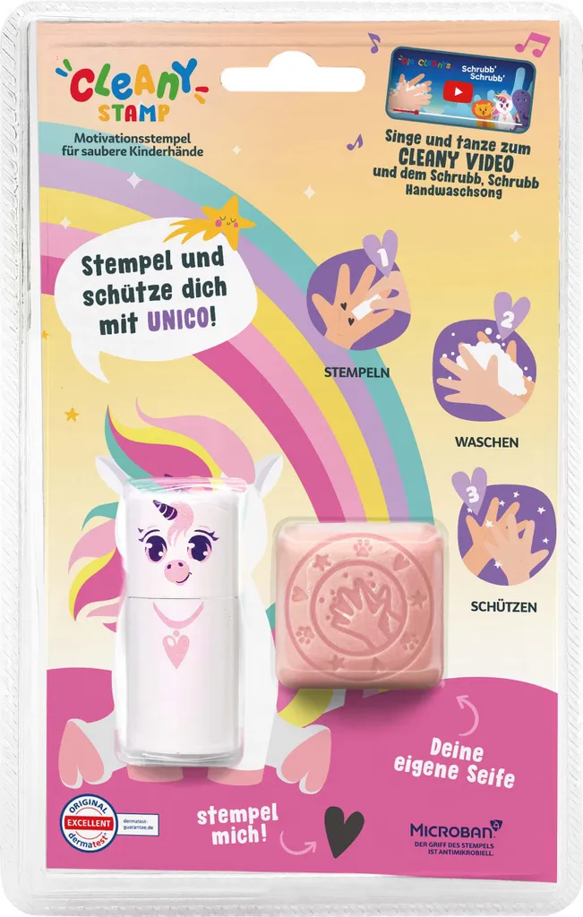 Tampon encreur pédagogique Little NIO Cleany pour le lavage des mains