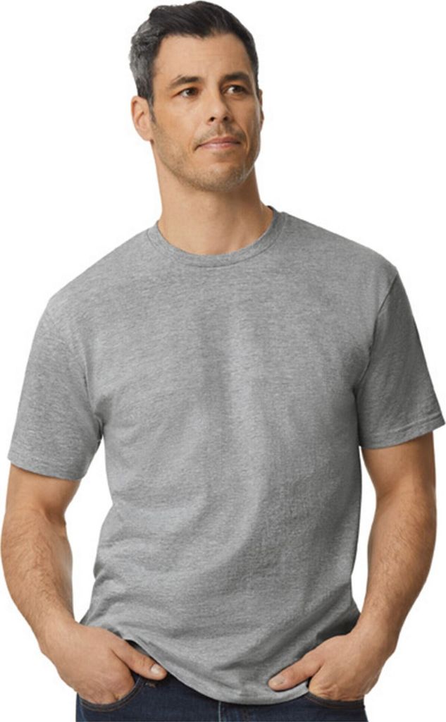 Gildan - "Softstyle" T-Shirt Mittelschwer für Herren/Damen Uni BC5231 (3XL) (Grau)