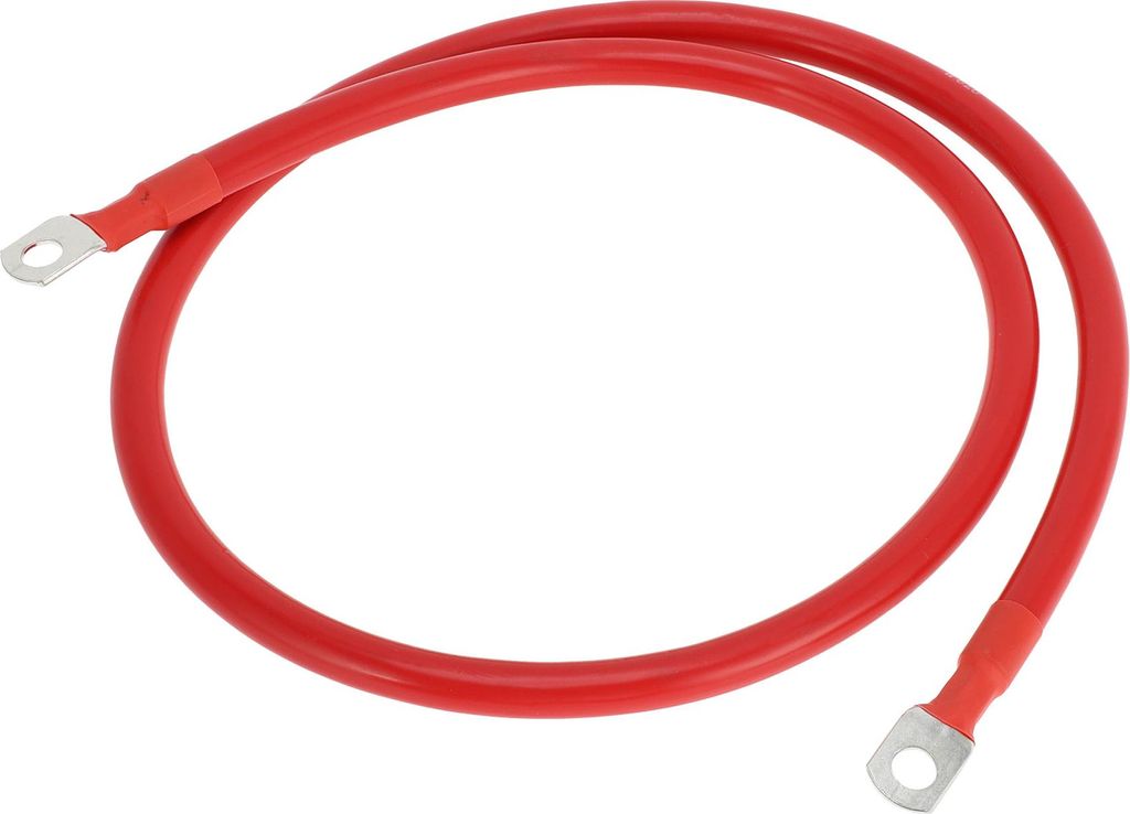 1 Stk. Batterie-Wechselrichterkabel Batteriekabel 5/16" Lug 1/0 AWG Gauge 3,5FT Rot verzinntes Kupfer