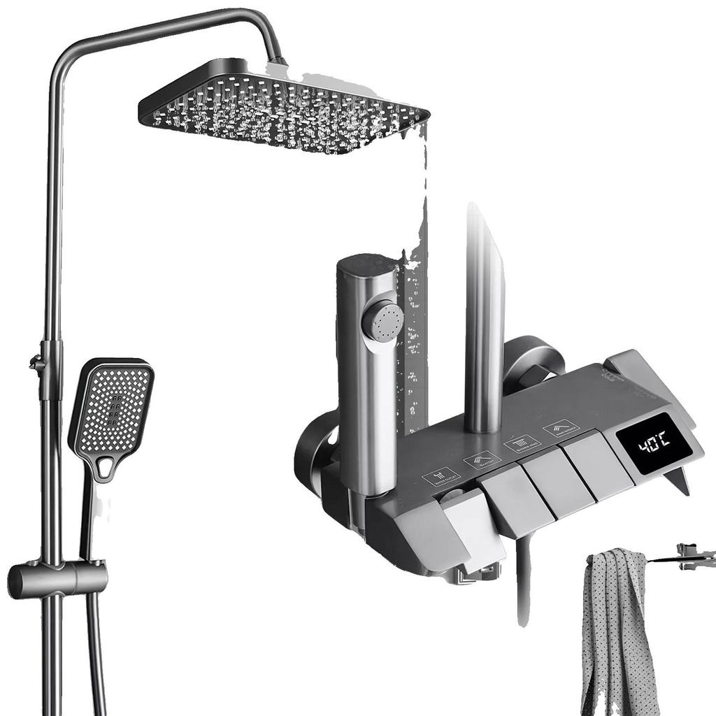Duscharmatur Set, Digitale Anzeige, Mehrere Produktbild 