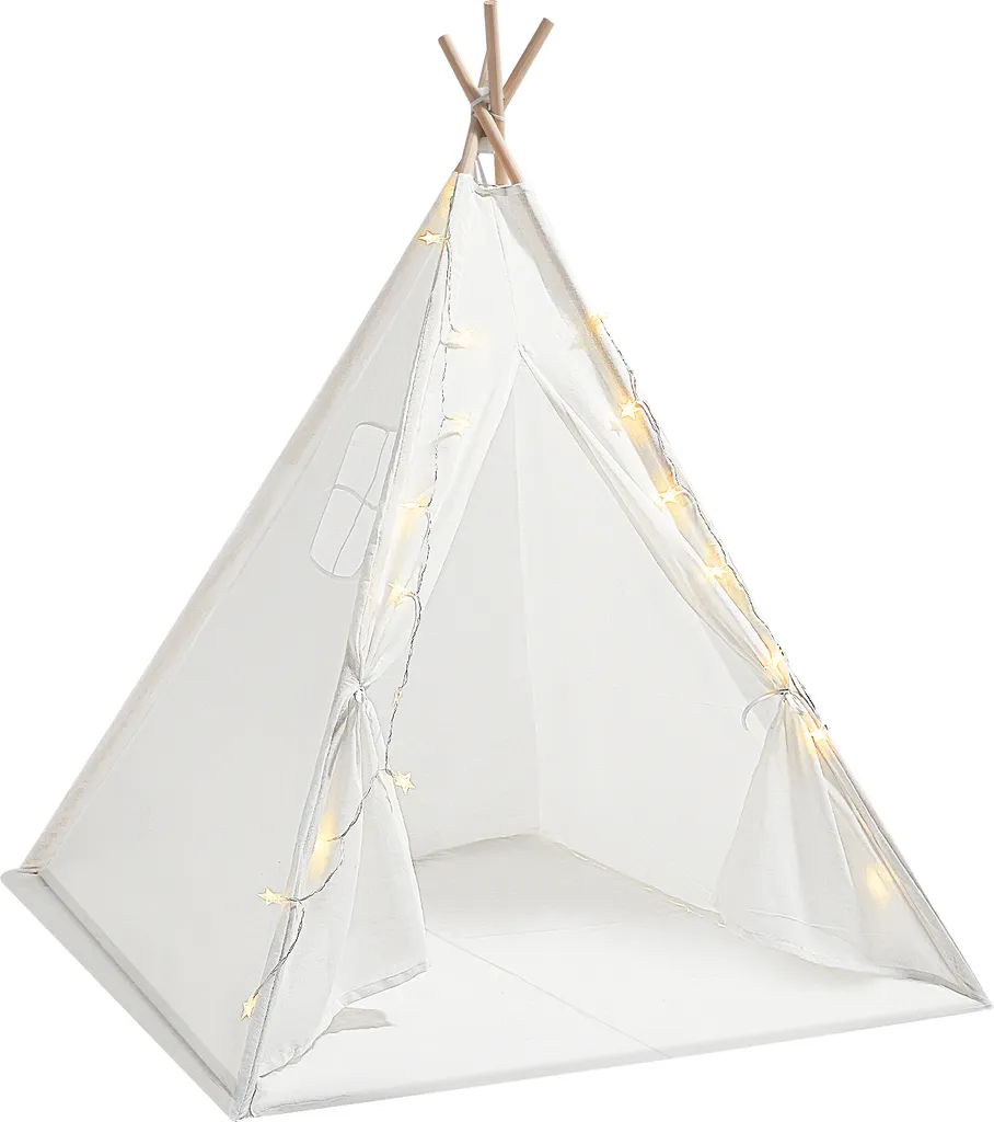 Tente enfant blanche lumineuse grand modèle pour salle de jeux et salon