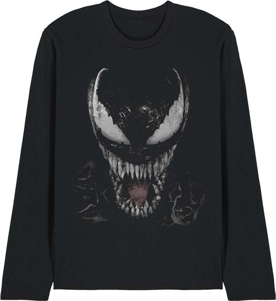 Marvel - T-Shirt für Damen, Langärmlig TV25789 (XL) (Schwarz)