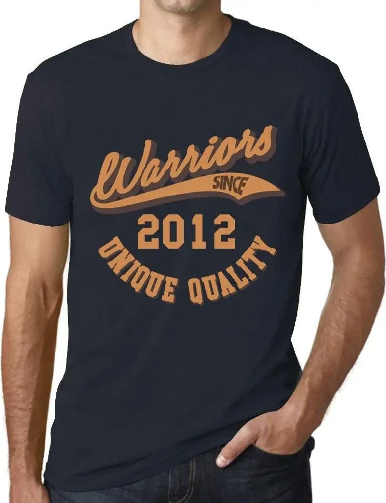 Herren Grafik T-Shirt Warriors seit 2012 – Warriors Since 2012 – Geschenk 12. Geburtstag Jahrestag 12 Jahre Jubiläum 12 Jährige Mann Jahrgang...