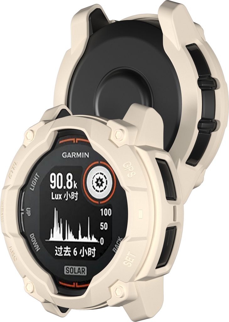 INF Stardust Schutzhülle für Garmin Instinct 3 Weiß 50 mm