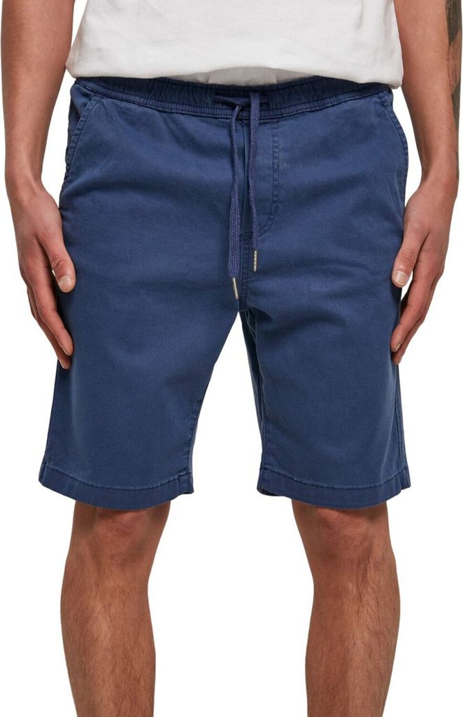 Urban Classics - Stretch Twill Joggshorts dark blue - XL