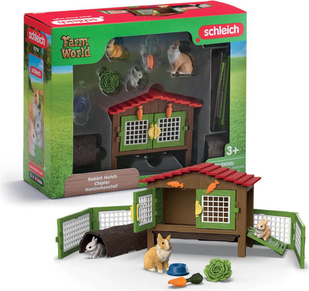 schleich FARM WORLD Kaninchenstall, Tier, Farm, Farm Produktbild 