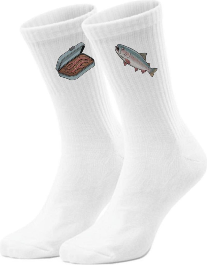 epicsocks Fischertraum Fisch frisst Wurm Socken in 37-41 im Paar