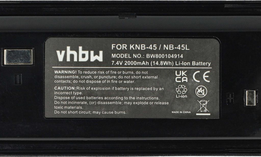 vhbw Akku Ersatz für Kenwood KNB-45, KNB-45L, KNB-45Li für Produktbild 5