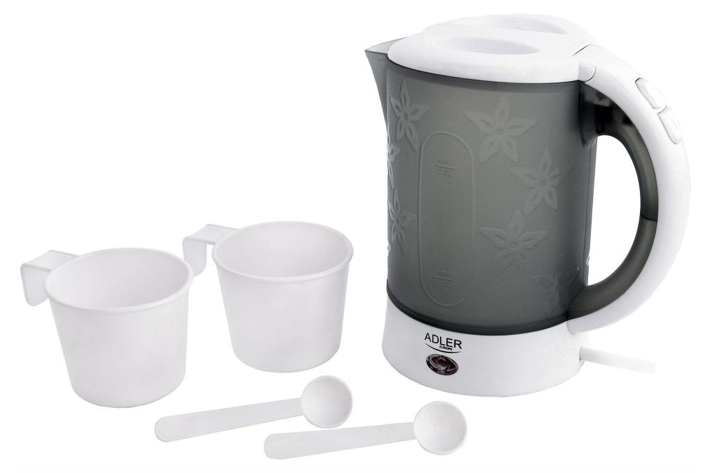 Adler AD 1268, 0,6 l, 600 W, Szary, Plastik, Wskaźnik Zdjęcie produktu 