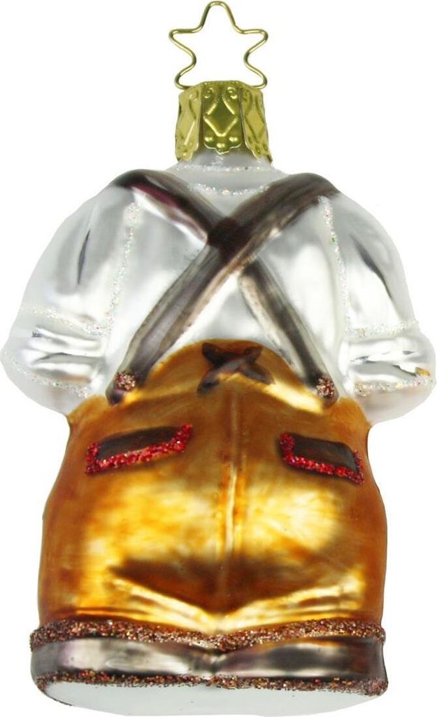 INGE-GLAS Weihnachts-Anhänger Lederhose Wiesn Gaudi Produktbild 3